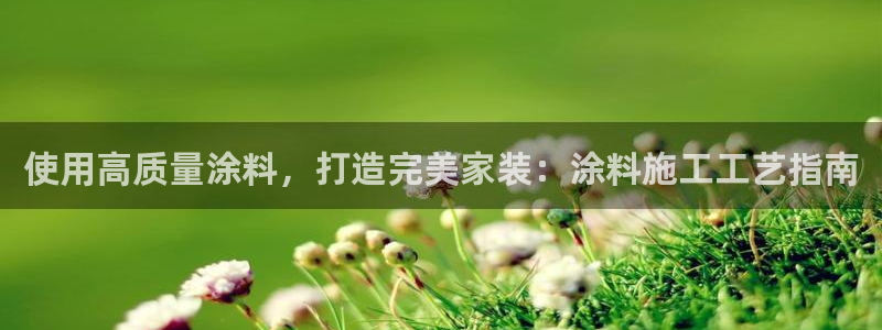 和记平台：使用高质量涂料，打造完美家装：涂料施工工艺指南
