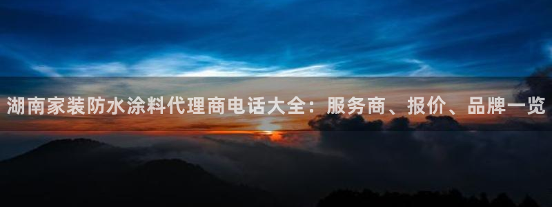 青岛大生和记餐饮管理有限公司：湖南家装防水涂料代理商电话大全：服务商、报价、品牌一览