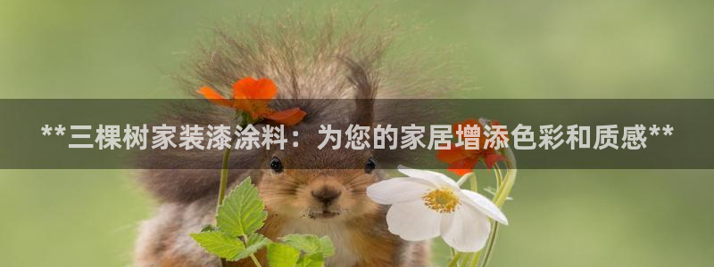 和记官方平台：**三棵树家装漆涂料：为您的家居增添色彩和质感**