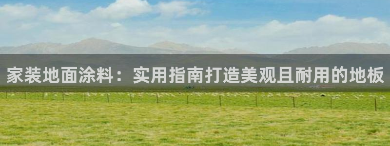 官方和记国际平台登录：家装地面涂料：实用指南打造美观且耐用的地板