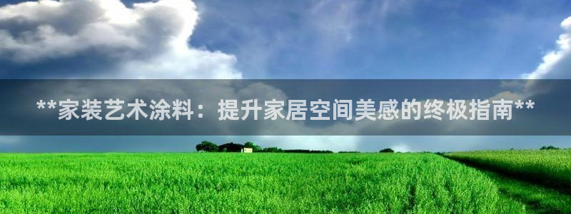和记网页：**家装艺术涂料：提升家居空间美感的终极指南**