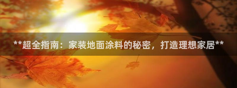 和记电业集团：**超全指南：家装地面涂料的秘密，打造理想家居**