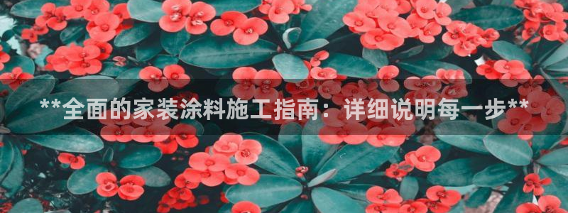 上海和记餐饮有限公司：**全面的家装涂料施工指南：详细说明每一步**