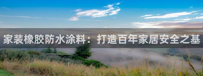 和记官方网址：家装橡胶防水涂料：打造百年家居安全之基